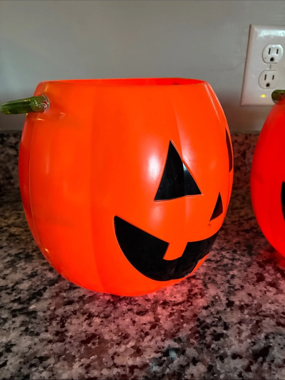 Halloween Pumpkin Candy Bucket - Orange Jack-O'-Lantern